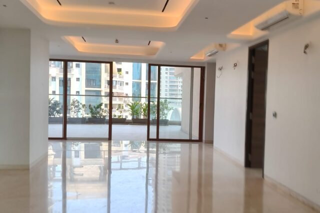 Aurum Arts, Worli – 3BHK 3500 Sqft with Large Wrap Around Decks Available for Lease. Please Call for More Details.